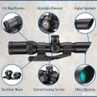 Оптичний приціл Barska SWAT-AR Tactical 1-4x28 мм (IR Mil-Dot R/G) + кріплення (925760) - зображення 6