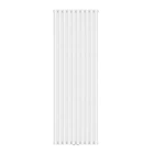Вертикальный радиатор Ellipse Double 600х1800-10 (50 мм), anticor, белый