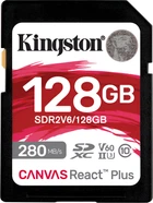 Карта памяти Kingston Canvas React Plus SDXC 128GB UHS-II U3 V60 (SDR2V6/128GB)