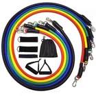 Набор эспандеров для фитнеса 5 жгутов Power Resistance Bands в чехле многофункциональный