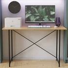 Стіл письмовий Line Лайт Ferrum-decor 750x1200x500 Чорний метал ДСП Дуб Артизан 16 мм (FRD-104855)