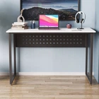 Письменный стол Ferrum-decor Майк 75x100x60 черный ДСП Белое 16мм (FRD-103847)