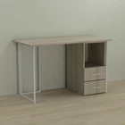 Письмовий стіл Ferrum-decor Отто 75x140x60 білий ДСП Дуб Сонома 16мм (FRD-101032)
