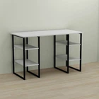 Письменный стол Ferrum-decor Карэн 75x140x60 черный ДСП Белое 16мм (FRD-102050)