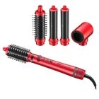 Фен-стайлер для волос VGR 5 в 1 1400 Вт 50/60 Гц V-475, Professional, 5 насадок с защитой от перегрева красный