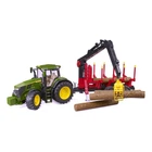 Набір іграшковий. Трактор John Deere 7R 350 з причепом-лісовозом з маніпулятором та колодами BRUDER art - 03154