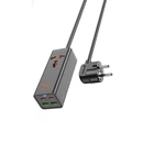 Сітковий підовжувач HOCO AC10A Barry PD65W GaN (2C2A with 1 socket) desktop charger чорний
