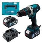 Аккумуляторный шуруповерт PROFI-TEC DHP485BL POWERLine + 2×PT2050MP 4.0 Ач + зарядное устройство