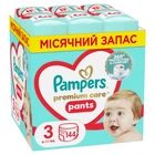 Подгузники Pampers Premium Care Pants размер 3 (6-11 кг) 144 шт (8006540490891) (7687)