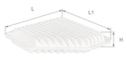 Фильтр воздуха Alpha Filter LEXUS ES; LOTUS Evora, Exige; TOYOTA Alphard / Vellfire, Avensis III, Camry VI, Matrix, RAV4 III LEXUS ES; LOTUS Evora, Exige; TOYOTA Alphard / Vellfire, Avensis III, Camry VI, Matrix, RAV4 III (AF1003)