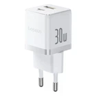 Мережевий зарядний пристрій Baseus Palm Type-C+USB 30W White