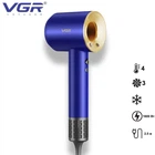 Фен для волос VGR V-445 Blue профессиональный 1600W
