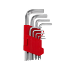 Набір ключів шестигранних INTERTOOL 9шт, короткі 1.5-10мм, CrV (32481)