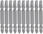 Насадка викруткова Granite двостороння PH2/SL6 65 мм ¼" S2 набір 10 шт 10-26-651