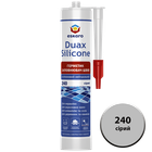 Герметик Duax Silicone №240 (сірий) 300 ml