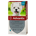 Капли для собак от блох и клещей Bayer Elanco Advantix на 4-10 кг 4 пипетки по 1 мл (54168)