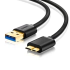 Кабель UGREEN US130 USB 3.0 A Male to Micro USB 3.0 Male Cable 1m Black (10841)