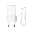 Сетевое зарядное устройство Baseus Palm Fast Charger 1C 30W + Кабель Type-C to Type-C White