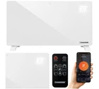 Конвектор электрический обогреватель Kaminer ZELVA 2500 Вт WiFi пульт ДУ со стеклянной панелью Белый