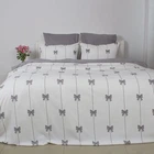 Постельное белье ТЕП Melluna Soft Ribbons двуспальное наволочки 50х70/70х70 см Белый с серым (48980180215)