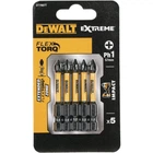 Набір біт DеWALT, ударні, IMPACT TORSION EXTREME, Philips, Ph1, L=57 мм, 5 шт (DT7997T)