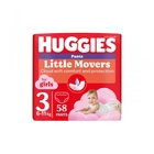 Підгузки Huggies Little Movers/Pants 3 Mega 6-11 кг для дівчаток 58 шт (5029053547480) (7084)