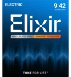 Струны для электрогитары Elixir 12002 Nanoweb Nickel Plated Steel Super Light 9/42