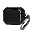 Чехол для наушников Apple AirPods Pro 3, черный, Panzer, противоударный защитный кейс из TPU и поликарбоната, усиленные стенки, защита от царапин, пыли и ударов, легкий и компактный, с карабином для крепления, ArmorStandart (ARM88286)