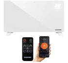 Конвекторный обогреватель со стеклянной панелью Kaminer ZELVA 2500 Вт WiFi пульт ДУ Белый