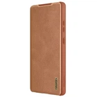 Кожаный чехол-книжка Nillkin Qin Pro Camshield для Samsung Galaxy S25 Ultra (Коричневый) (239701)
