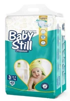 Детские подгузники Baby Still Jumbo Pack размер 3 (4-9 кг) 62 шт памперсы для новорожденных одноразовые