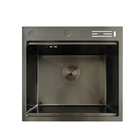Мийка Mixxus MH5050-SK Nano-Black з н.ст. зі сходинкою для сушарки, з підст.під ножі (графіт) (MX1940)