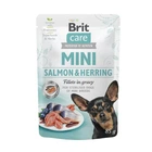 Влажный корм для собак Brit Care Mini pouch с лососем и сельдью