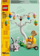 Конструктор LEGO Seasonal Пасхальный кролик и охота за куриными яйцами 140 деталей (40808)