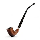 Довга люлька для куріння тютюну 240 мм із дерева груші Churchwarden KAF233