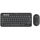 Комплект (клавіатура, миша) бездротовий Logitech Pebble 2 Combo for Mac Graphite (920-012244) Чорний 30461