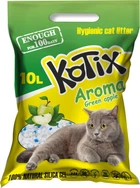 Наповнювач для котячого туалету Kotix Aroma Green Apple Силікагелевий поглинаючий 3.5 кг (10 л) (6930095837479)