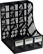 Лоток для бумаги Buromax Пластиковый Вертикальный 3 в 1 Черный (BM.6100)