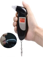 Алкотестер Карманный цифровой AlcoStop с LCD подсветкой с экраном + 4 мундштука