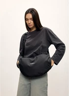 Жіноча тканева сумка Хобо SAMBAG Чорний (5084050285)