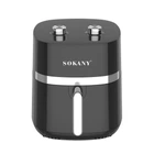 Аэрофритюрница SOKANY пластиковая 6 5 л черная 1500 Вт (523122)