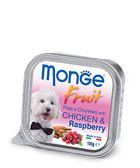Влажный корм для собак Monge Dog Wet FRUIT Курица с малиной