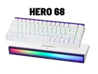 Игровая Клавиатура AULA HERO 68 HE White Магнитные Свитчи. Проводная 8000Hz/s. RGB Панель, 68 keys, Switch 0.1mm. Rapid Trigger