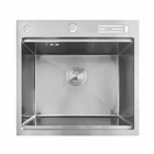 Мийка Mixxus MH5050 NANO-SILVER (3.0/0.8) з н.ст. зі сходинкою для суш.,з підст.під ножі(нерж.)(