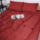 Пододеяльник MirSon Бязь 17-0608 Stripe Red 160 x 220 см (2200010364804)