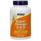 Супер Омега 3-6-9 рыбий жир Нау Фудс / Now Foods Super Омега 3-6-9 1200 мг 180 softgels