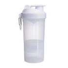 Шейкер для спортивного питания 3в1 Cмартшейк / SmartShake Original2Go 600 мл белый
