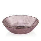 Салатник ARDESTO Mallow стекло 16.8см Прозрачный/Розовый (AR5014)