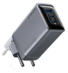 Зарядное устройство сетевое ANKER GaNPrime Charger 100W USB-C + USB-A складной, серый