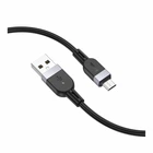 Зарядний кабель Hoco X109 Silicone Micro 2.4A 2m Black